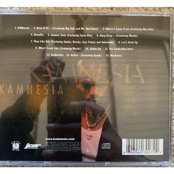 Kam Kamnesia CD Vintage 2001 Original CD and Booklet Hip Hop Mystic Yukmouth - Picture 2 of 4